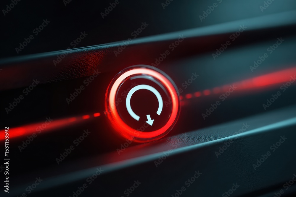 Poster Endless Loading Symbol on Server Error Screen Indicating Connectivity Issues and Technical Difficulties