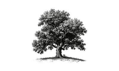 Fototapeta premium Ash Tree vector, nature graphic, botanical art, tree branches, wood texture, eco-friendly tree design, forest nature, green vector, environmental illustration.