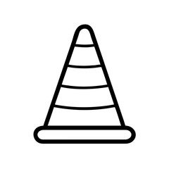 Construction Barrier Marking Off a Work Zone for Safety and Security	
