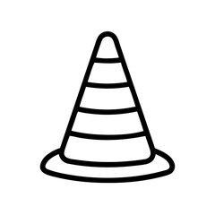 Construction Barrier Marking Off a Work Zone for Safety and Security	
