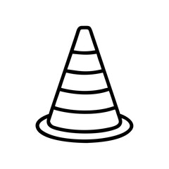 Construction Barrier Marking Off a Work Zone for Safety and Security	
