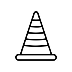 Construction Barrier Marking Off a Work Zone for Safety and Security	
