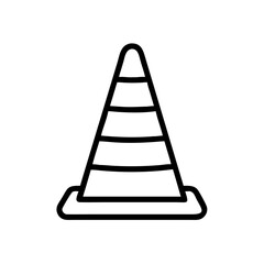 Construction Barrier Marking Off a Work Zone for Safety and Security	
