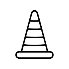 Construction Barrier Marking Off a Work Zone for Safety and Security	
