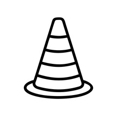 Construction Barrier Marking Off a Work Zone for Safety and Security	
