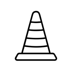 Construction Barrier Marking Off a Work Zone for Safety and Security	
