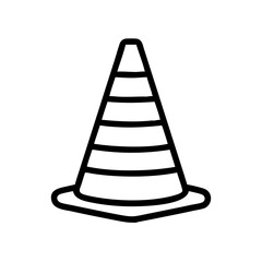 Construction Barrier Marking Off a Work Zone for Safety and Security	
