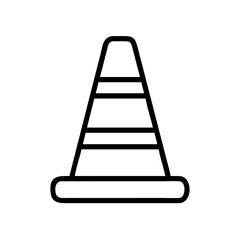 Construction Barrier Marking Off a Work Zone for Safety and Security	
