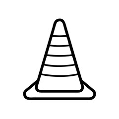 Construction Barrier Marking Off a Work Zone for Safety and Security	
