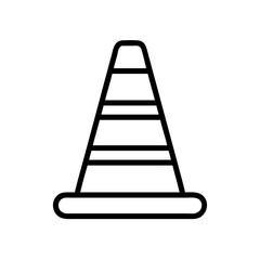 Construction Barrier Marking Off a Work Zone for Safety and Security	
