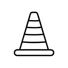 Construction Barrier Marking Off a Work Zone for Safety and Security	
