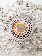 Thai Plaster Mosaic Temple Wall Art.