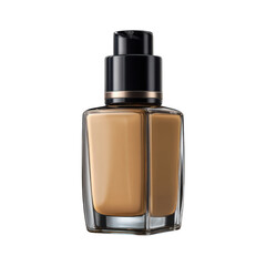 Naklejka premium Liquid foundation bottle pump dispenser isolated on transparent background