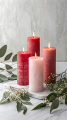 advent wreath with candle