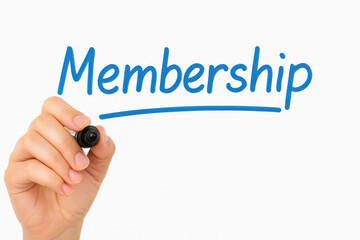 Commitment to organizational belonging is highlighted as a writes a blue underline beneath the word membership