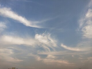 blue sky with clouds