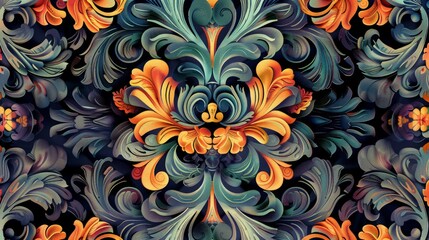 Vibrant abstract illustration of energy, creativity, fantasy, mystery, love, joy