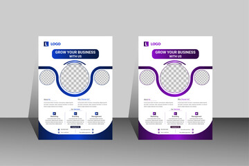 Corporate Business Flyer Template Design &ndash; Modern & Professional Layout for Marketing & Branding