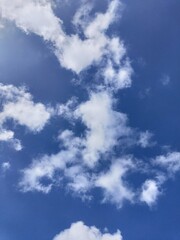 blue sky with white clouds