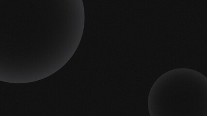 Minimalistic abstract dark background with soft black gradient spheres and subtle lighting, ideal for modern web design, tech projects, UI/UX backdrops, banners, and professional branding