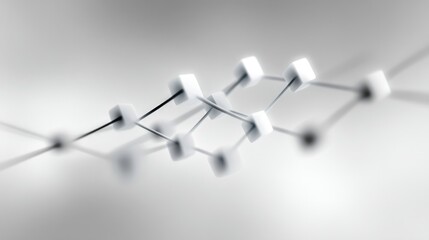 Monochrome Abstract Grid of Black Lines on White Background