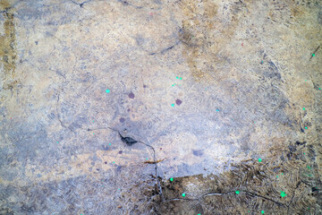 Wet Concrete Texture with Cracks and Paint Stains