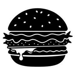 hamburger vector illustration isolated