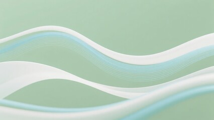 Obraz premium Abstract Wavy Lines on Pastel Background