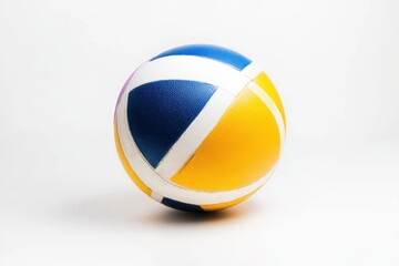 Colorful volleyball ball isolated on white background