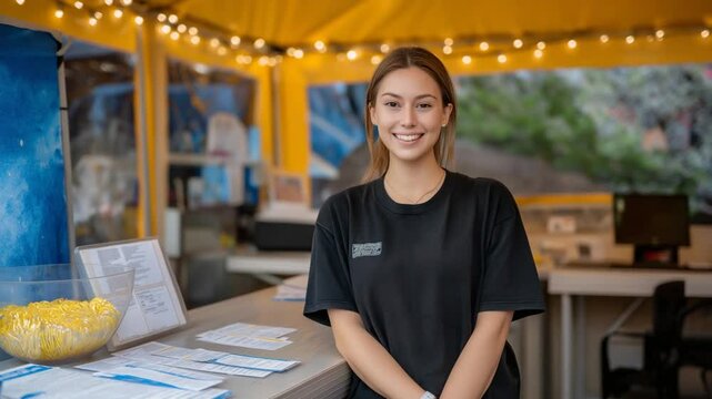 Capture the community spirit with a stock video of a free hepatitis testing booth at a vibrant local festival.