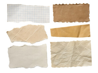 Scraps of Torn Paper Isolated Isolated on transparent background, Isolated Png, Isolated on transparent background, Isolated Png file, Cut-out, No Background, Isolated object