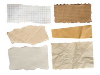 Scraps of Torn Paper Isolated Isolated on transparent background, Isolated Png, Isolated on transparent background, Isolated Png file, Cut-out, No Background, Isolated object
