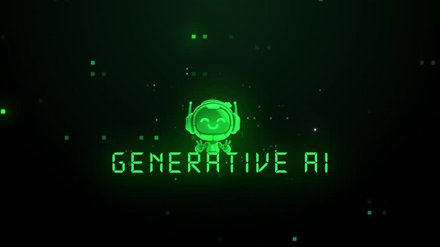 Digital Glitch Title &ndash; Matrix Style | Generative AI Motion