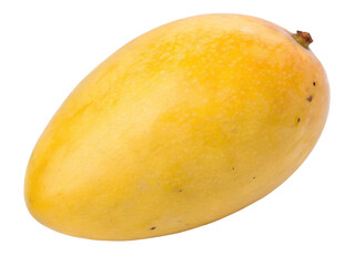 Close-up of a Yellow Mango Isolated on transparent background, Isolated Png, Isolated on transparent background, Isolated Png file, Cut-out, No Background, Isolated object