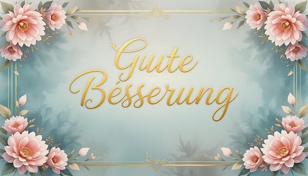 Get Well Soon Card Floral Design - Powered by Adobe