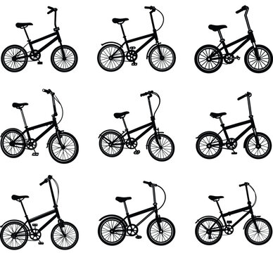 folding bick vector
