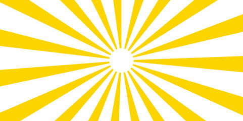 Spiral radial striped backdrop design. Yellow abstract background with light of sunburst. Symmetrical curved segments, a hypnotic, sunburst optical illusion. floral patterns with stippling texture.