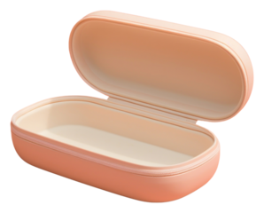 PNG Pill pink box container.