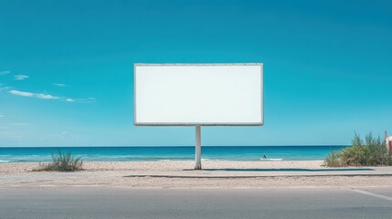 billboard or blank poster, blank white mast banner mockup, front view, outdoor, billboard clear poster for advertising display outside sign template, for Display or montage of product