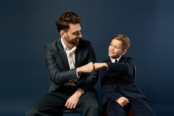 Celebrating father day with joy and togetherness in a festive atmosphere