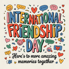 Friendship Day. Happy Friends Connected Online for. International Friendship Day