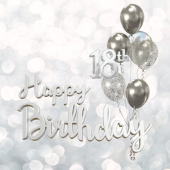 Happy 18th Birthday Greeting Card.