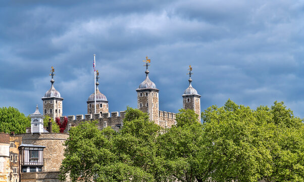 Tower of London, historic castle in central London, UK