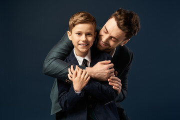 Celebrating fatherhood with joy and affection on a special day together in 2025