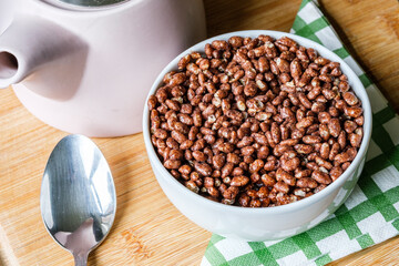 Bowl Of Classic British Favourite Coco Pops Breakfast Cereal