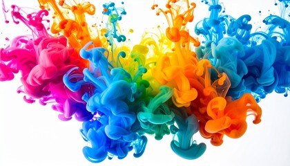 Color Explosion of Ink in Water