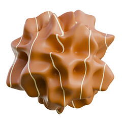 Detailed 3D model of a potato with textured skin, ideal for food, agriculture, or culinary content.