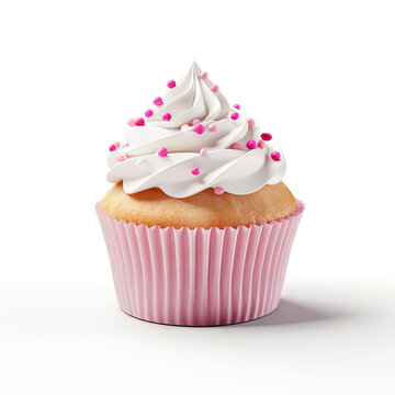 cupcake with pink icing