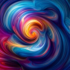 Abstract swirl background art in illustration space geometry. Background consists of fractal multicolor texture and is suitable for use in projects on imagination, creativity and design. 
