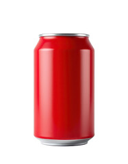 individual classic cola can on a white background, in a minimalist style, with simple lines, no shadow, pure lighting, high resolution